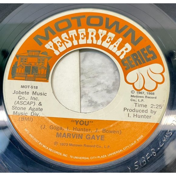 Marvin Gaye I Heard It Through the Grapevine / You 45 R&B Soul Motown Yesteryear - Picture 2 of 6